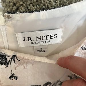 Classy Size 12black lace with flower print dress.